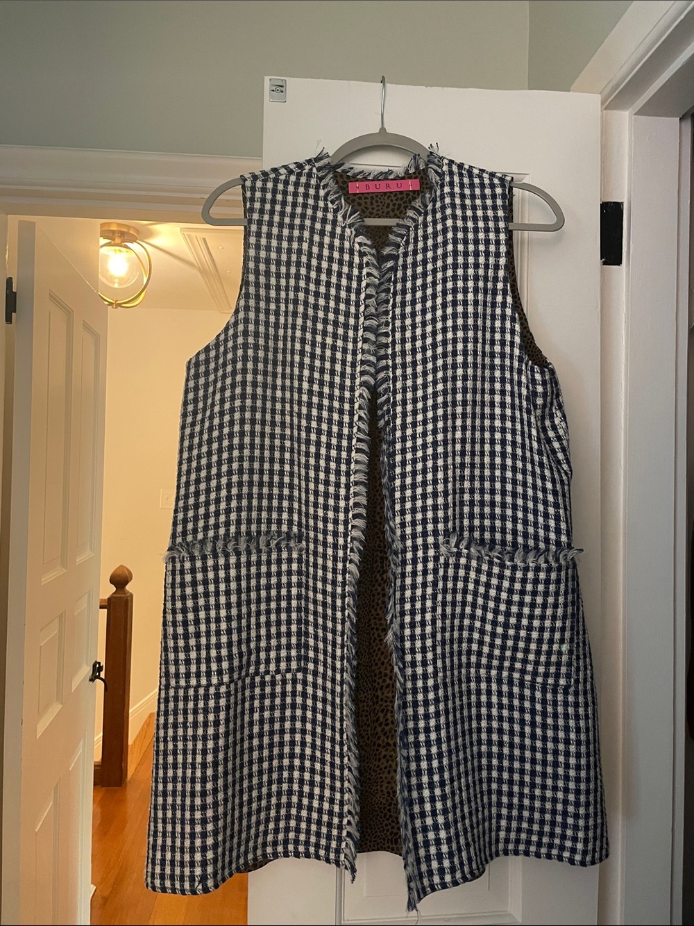 BURU X Valerie Dittner Blue & White Vest